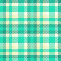 Adorable pattern plaid, track fabric check texture. Robe background tartan textile seamless in teal and light colors. vector
