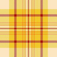 Texture plaid check of textile tartan pattern with a background seamless fabric. vector