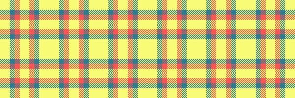 Platform plaid tartan , ethnic check background seamless. Colourful fabric textile pattern texture in lime and cyan colors. vector
