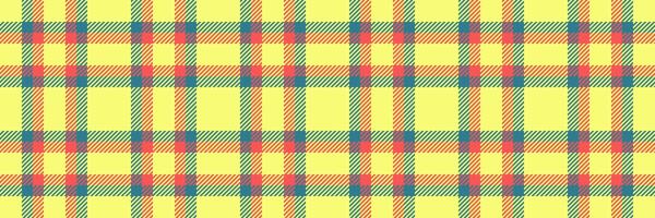 Platform plaid tartan , ethnic check background seamless. Colourful fabric textile pattern texture in lime and cyan colors. vector