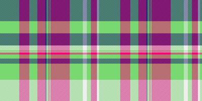Native fabric tartan texture, season plaid background. Soft textile seamless check pattern in green and bright colors. vector