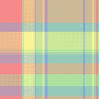 Texture check textile of background tartan fabric with a pattern plaid seamless. vector