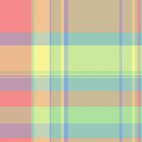 Texture check textile of background tartan fabric with a pattern plaid seamless. vector