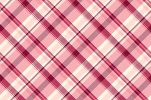 Isolation background plaid fabric, factory seamless pattern textile. Romantic texture tartan check in red and light colors. vector