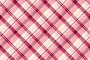 Isolation background plaid fabric, factory seamless pattern textile. Romantic texture tartan check in red and light colors. vector