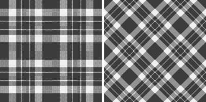 Background plaid pattern of fabric check texture with a seamless textile tartan. vector