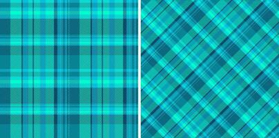 Textile fabric texture of pattern plaid with a tartan background seamless check. Set in cold colors. Furniture design ideas. vector