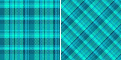 Textile fabric texture of pattern plaid with a tartan background seamless check. Set in cold colors. Furniture design ideas. vector