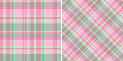 Textile texture pattern of seamless check with a fabric background tartan plaid. Set in spring colors for thanksgiving fashion cozy celebration. vector
