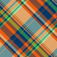 Textile plaid pattern of tartan texture with a check fabric background seamless. vector