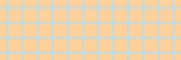 Creation seamless background tartan, mustard textile fabric pattern. Cover check plaid texture in orange and cyan colors. vector