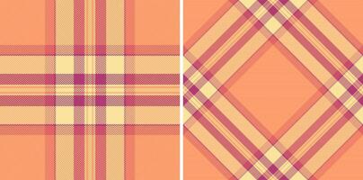 Textile background plaid of pattern fabric with a seamless texture check tartan. vector