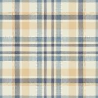 Plaid check pattern. Seamless fabric texture. Tartan textile print. vector