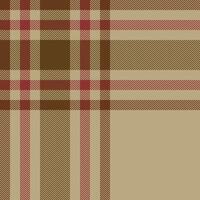 Plaid check pattern. Seamless fabric texture. Tartan textile print. vector