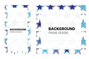 Social media Background frame with Blue theme Color for your graphic resource vector