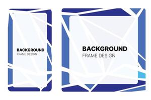 Social media Background frame with Blue theme Color for your graphic resource vector