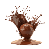 cioccolato palla spruzzi su trasparente sfondo png