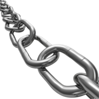 A Chain link is shown on a transparent background png