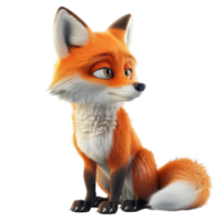 Fox on transparent background png