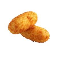 Two fried potatoes on a transparent background png