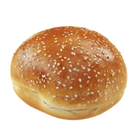 A Hamburger bun on a transparent background. png