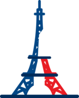 eiffel torre , logotipo ícone, França bandeira png