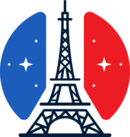 eiffel Torre , logo icona, Francia bandiera png