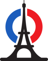 Eiffel tower , logo icon, France Flag png