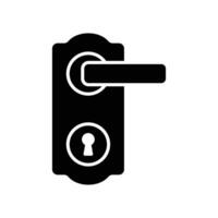 door lock, door handle icon design template simple and clean vector