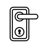 door lock, door handle icon design template simple and clean vector