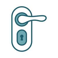 door lock, door handle icon design template simple and clean vector