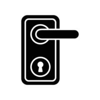 door lock, door handle icon design template simple and clean vector