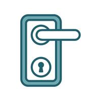 door lock, door handle icon design template simple and clean vector