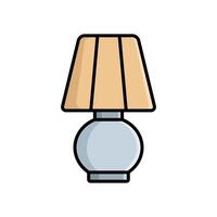 table lamp icon design template simple and clean vector