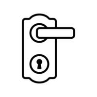 door lock, door handle icon design template simple and clean vector