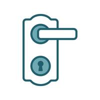 door lock, door handle icon design template simple and clean vector