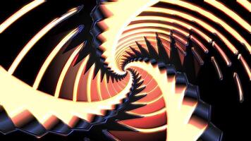 Futuristic animation of a glowing spiral light tunnel, creating a mesmerizing visual experience video