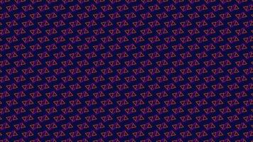 Rotating Orange Triangles with Neon Purple Lines. Looped Background Pattern video