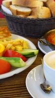 Turkish Breakfast Served on Table video