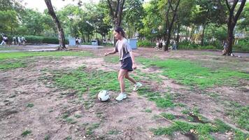 Asian man practicing gymnastics doing gymnastics bar and hoop exercises and stretching and resting for sports. video