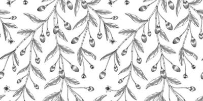 goji berry pattern black and white illustration vector