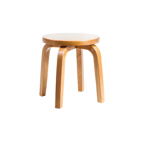 Bent-Leg Wooden Stool png