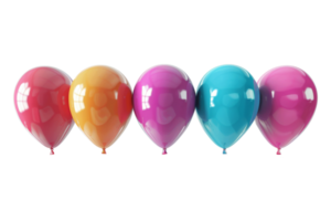 bunte Luftballons isoliert png