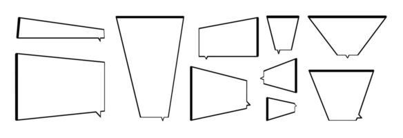 Stylish frames for text. vector