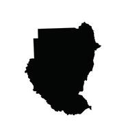 Map of Sudan. Sudan Map on white background. vector