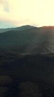 mountains of Afghanistan at sunset video