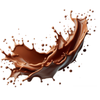 isolated coffee liquid flow splash png