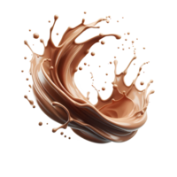 isolated coffee liquid flow splash png