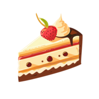 Charming Flat Illustration of Isolated Dessert Sweet - Confectionery Delight Art png