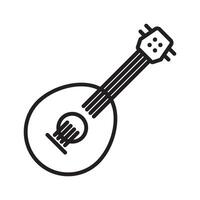 ukelele icono símbolo vector